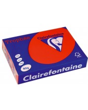 Kopirni papir u boji Clairefontaine - A4, 80 g/m2, 100 listova, Intensive Coral Red -1
