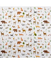 Papir za pakiranje Goldbuch - Šumske životinje, bijeli, 50 x 70 cm -1