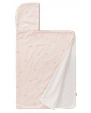 Ručnik s kapuljačom Fresk - Drops chintz, 100 х 75 cm  ružičasti -1
