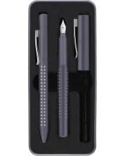 Kemijska olovka i nalivpero Faber Castell Grip 2010 - Duboko siva -1