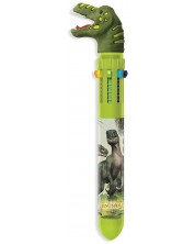 Kemijska olovka DinosArt - Dinosauri, s 10 boja, zelena -1