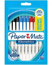 Kemijske olovke Paper Mate Kilometrico - 10 komada, asortiman