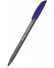 Kemijska olovka Berlingo - Silver, 1 mm, plava tinta
