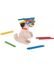 Igra za ravnotežu Bigjigs - Pas sa štapićima za slaganje -1