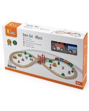 Set za igru Viga - Vlak s tračnicama, 39 dijelova