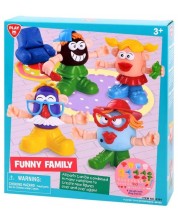 Set za igru s plastelinom PlayGo - Sretna obitelj -1