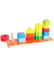 Set za igru Acool Toy - Sorter s geometrijskim oblicima, 16 dijelova -1