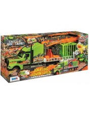 Set za igru RS Toys - Kamion za dinosaure s dodacima, 1:10