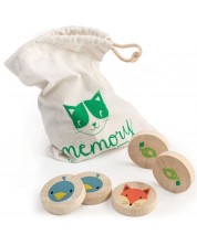 Dječja memori igra Tender Leaf Toys - Pametna mačka