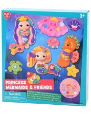 Set za igru s plastelinom PlayGo - Princeze, sirene i prijateljice
