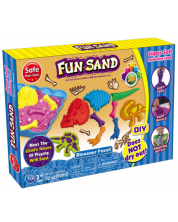 Set za igru Fun Sand - Kinetički pijesak, kostur dinosaura -1