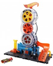 Set za igru Mattel Hot Wheels - Moderni centar grada za gume