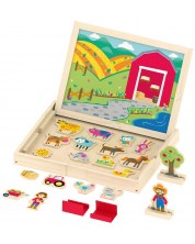 Set za igru Acool Toy - Magnetna ploča farma sa životinjama -1