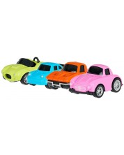 Set za igru GT - Inercijski autići, zeleni, ružičasti, narančasti i plavi