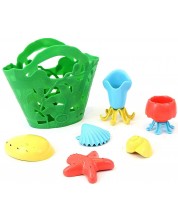 Igračke za kupanje Green Toys - Tide Pool Bath Set, 7 komada -1