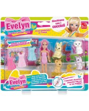 Set za igru RS Toys - Lutka Evelyn s dodacima, asortiman -1