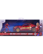 Set za igru Jada Toys - Željezni čovjek s Chevroletom Camaro, 1:32 -1