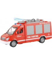 Dječja igračka Raya Toys - Vatrogasni kamion City Rescue sa ljestvama, glazbom i svjetlima