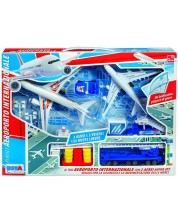 Set za igru RS Toys - Zračna luka s pistom i dodacima -1
