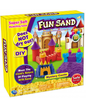 Set za igru Fun Sand - Kinetički pijesak, dvorci -1