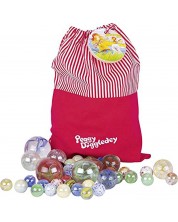 Set za igru Goki - Vrećica staklenih perli Peggy Diggledey, 50 komada -1