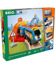 Set za igru Brio - Vlak s tunelom, Smart Tech Sound Action -1