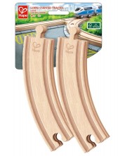 Set za igru Hape - Željezničke, duge, zakrivljene pruge, 4 komada -1
