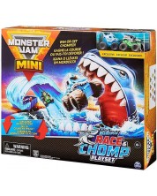 Set za igru Monster Jam Mini - Pista lanser s morskim psom -1