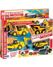 Set za igru RS Toys - građevinski strojevi s trenjem, 4 kom