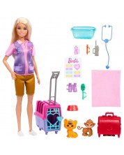 Set za igru Barbie - Barbie veterinar, s dodacima -1