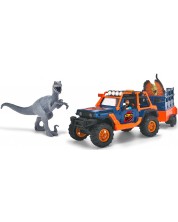 Set za igru Dickie Toys - Jeep s prikolicom i dinosaurom -1