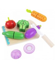 Set za igru Tooky Toy - Povrće za rezanje