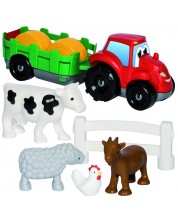 Set za igru Ecoiffier Abrick - Traktor, sa životinjama