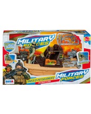 Set za igru RS Toys - Borbeni čamac s vojnikom i priborom, sa zvukovima i svjetlima