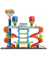 Set za igru Hot Wheels City - Autopraonica, s autićima -1