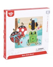 Set za igru Tooky Toy - Drvena ploča za osnovne vještine -1