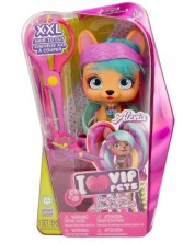 Set za igru IMC Toys Vip Pets - Modni psić s dugom kosom za frizure s dodacima, Alexia