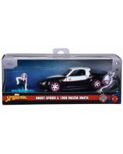 Set za igru Jada Toys - Ghost Spider s 1990 Mazda Miata, 1:32