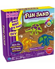 Set za igru Fun Sand - Kinetički pijesak, dinosauri -1