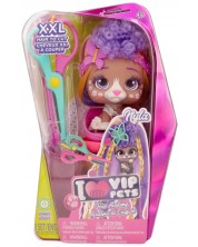 Set za igru IMC Toys Vip Pets - Modni psić s dugom kosom za frizure s dodacima, Nyla -1