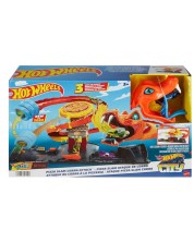 Set za igru Hot Wheels City - Zmija u pizzeriji, s kolicima