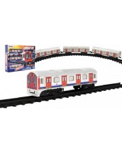 Set za igru Raya Toys - Električna podzemna željeznica sa tračnicama, 88 cm