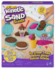 Set za igru ​​s kinetičkim pijeskom Kinetic sand - S aromom, sladoled -1