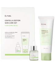 iUNIK Centella & Tea Tree Relief Set - Gel-krema i serum, 60 + 15 ml