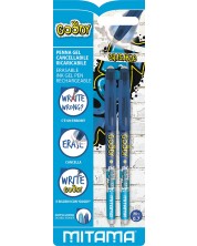 Brisive olovke s gumicom Mitama - Goody, 2 komada, plave