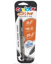 Brisiva kemijska olovka Carioca Oops Pop - Crna