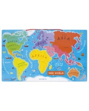 Dječja magnetska igra Janod - Karta svijeta na engleskom