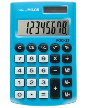 Kalkulator Milan - Pocket, 8 znamenki, plavi -1