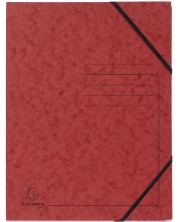 Kartonska mapa Exacompta - s gumicom, crvena -1
