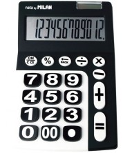 Kalkulator Milan - Nata, 12 znamenki, crni -1